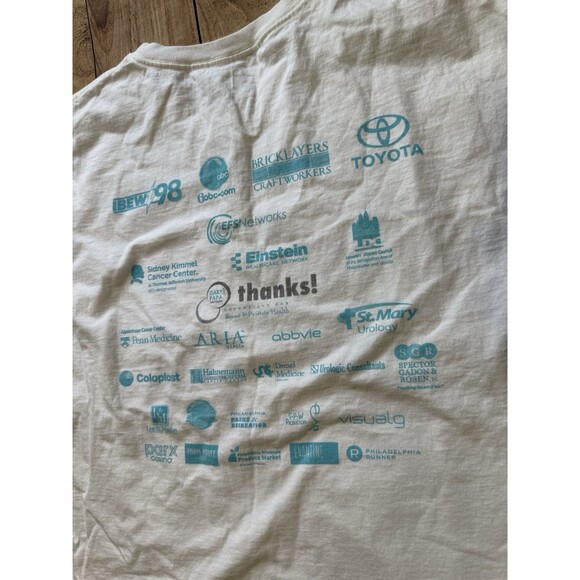 Beat Prostate Cancer T Shirt Gary Papa Fathers Day 2015 Philadelphia Size XXL - Picture 8 of 8